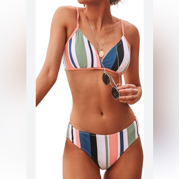 swimwear Other - Women’s Bikini‎ Two Piece Tummy Control Swimsuit NWT Size XL
